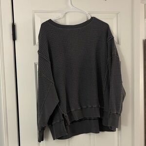 American Eagle Outfitters Charcoal Knit Sweater